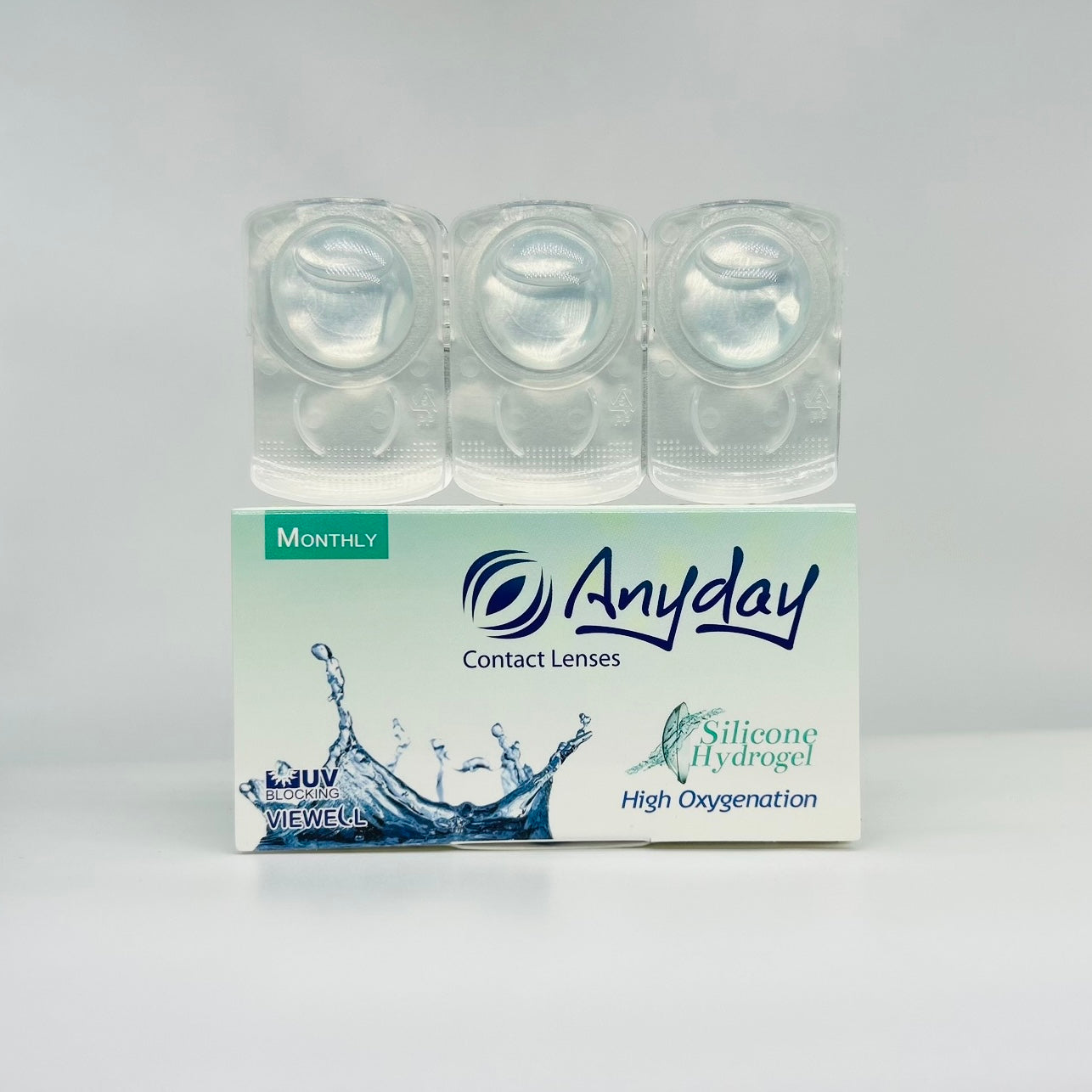 Lentes Formulados en Silicona Transparentes (3 unidades)