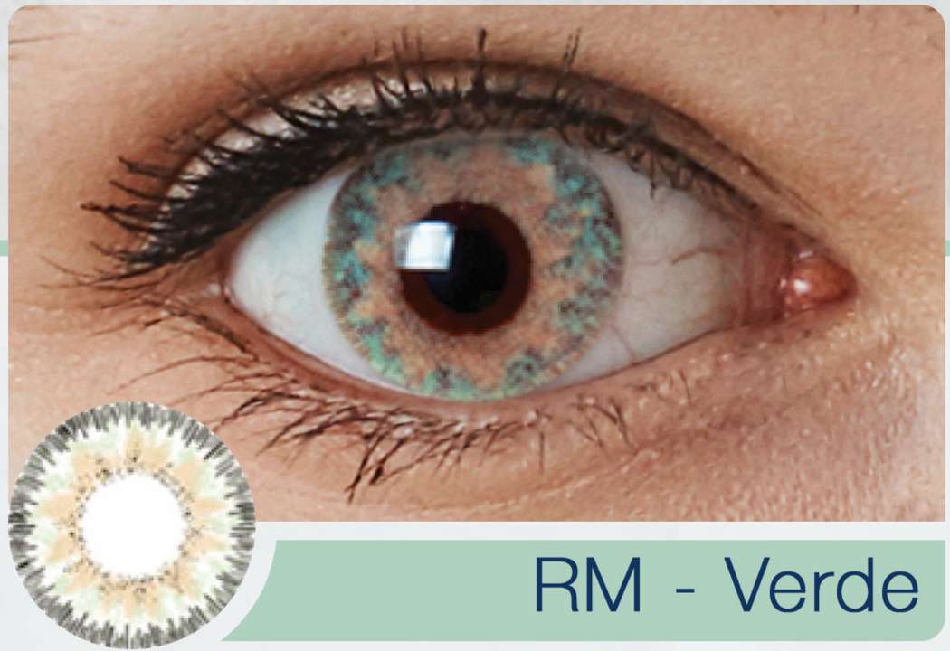 Lentes Formulados Color Romantic RM VERDE (2 unidades)