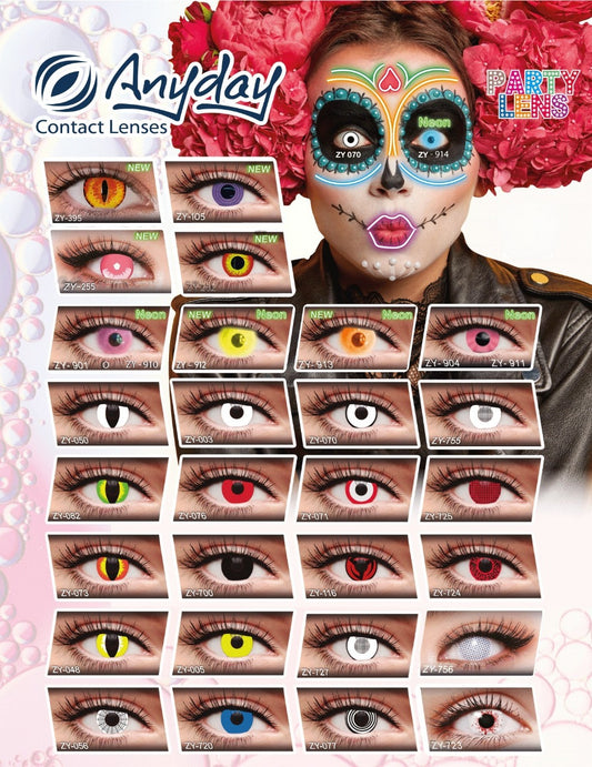 Lentes Party Lens para Disfraces y Cosplay (2 unidades)