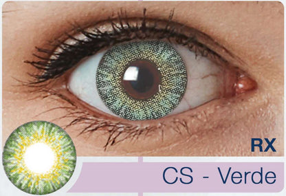 Lentes Formulados Color Verde (2 unidades)